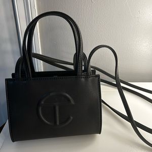 Small Black Telfar Bag (worn once!)